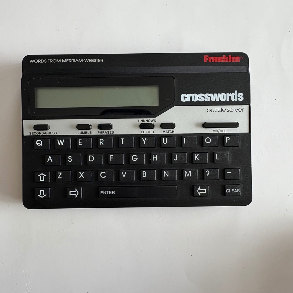 Franklin Crosswords Puzzle Solver CW-50 Merriam-Webster Handheld Electronic Game